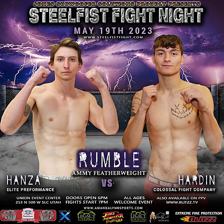 'RUMBLE' SPENCER HANZA vs TYLER HARDIN  copy